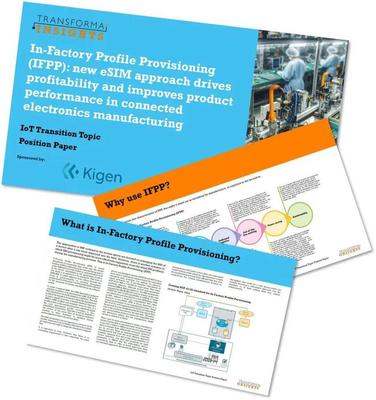 Transforma Insights 研究發現工廠內碼號配置(IFPP) 在簡化互聯產品的 SIM 管理方面發揮著關鍵作用